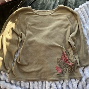 Floral Embroidered Women's Sweater